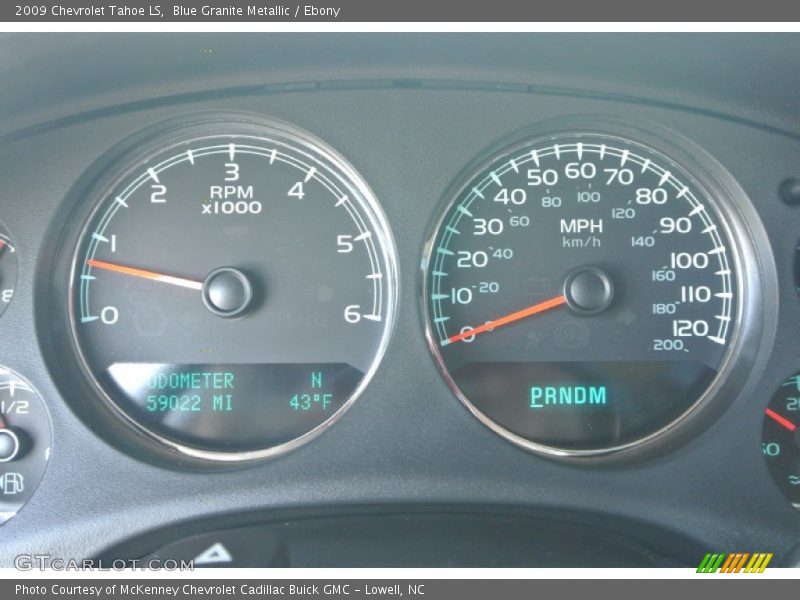 Blue Granite Metallic / Ebony 2009 Chevrolet Tahoe LS