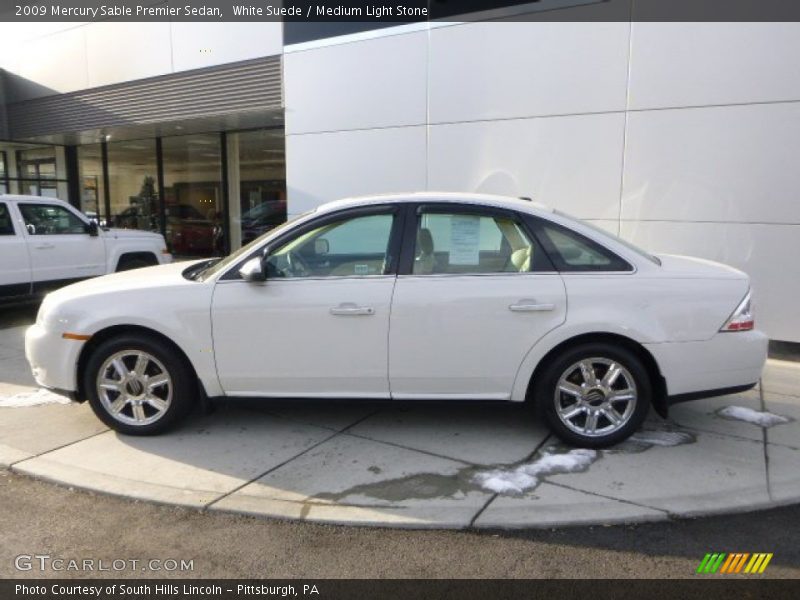 White Suede / Medium Light Stone 2009 Mercury Sable Premier Sedan