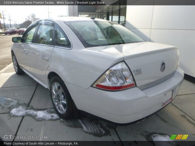 White Suede / Medium Light Stone 2009 Mercury Sable Premier Sedan