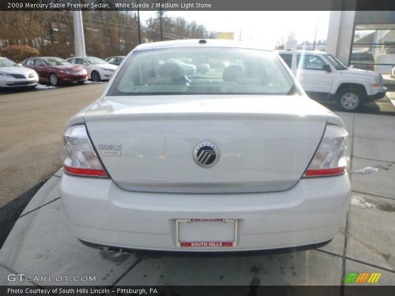 White Suede / Medium Light Stone 2009 Mercury Sable Premier Sedan