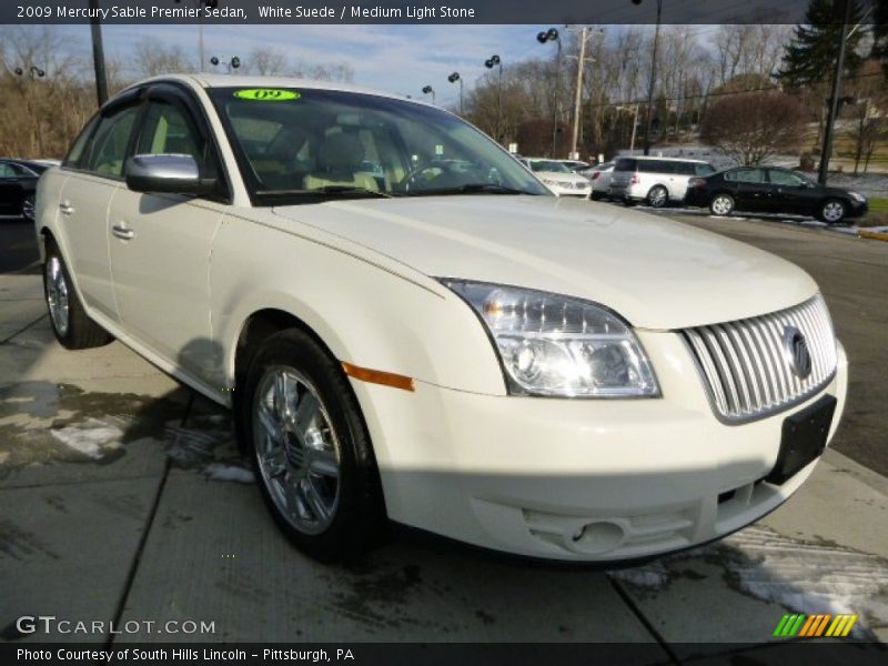 White Suede / Medium Light Stone 2009 Mercury Sable Premier Sedan