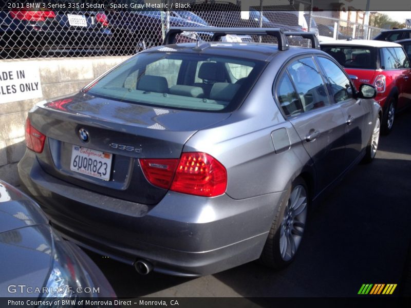 Space Gray Metallic / Black 2011 BMW 3 Series 335d Sedan
