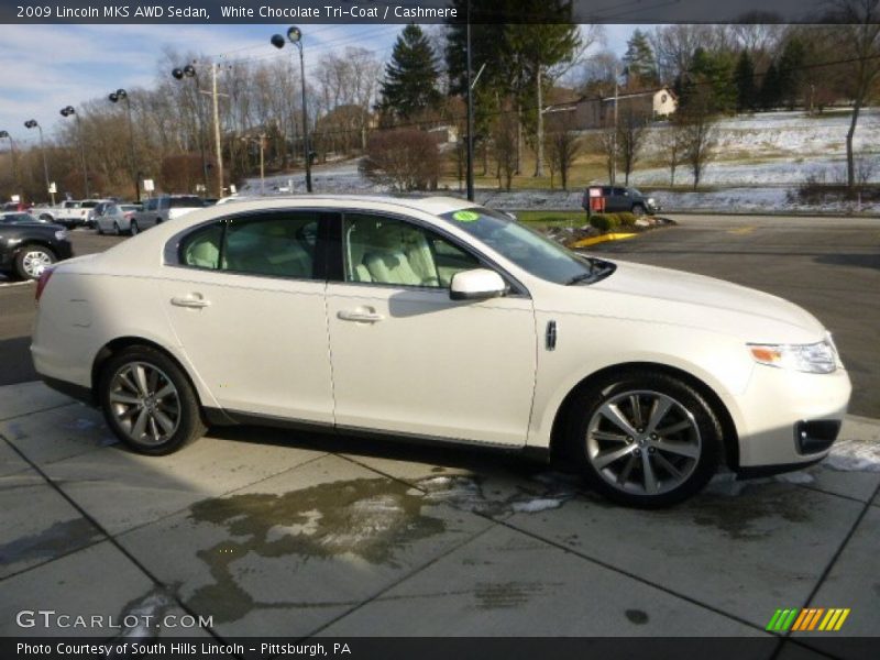 White Chocolate Tri-Coat / Cashmere 2009 Lincoln MKS AWD Sedan