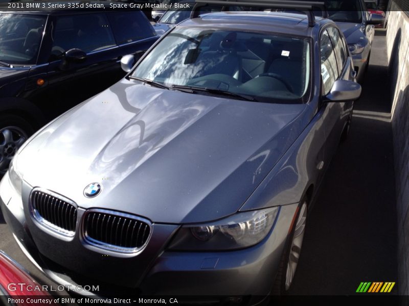 Space Gray Metallic / Black 2011 BMW 3 Series 335d Sedan