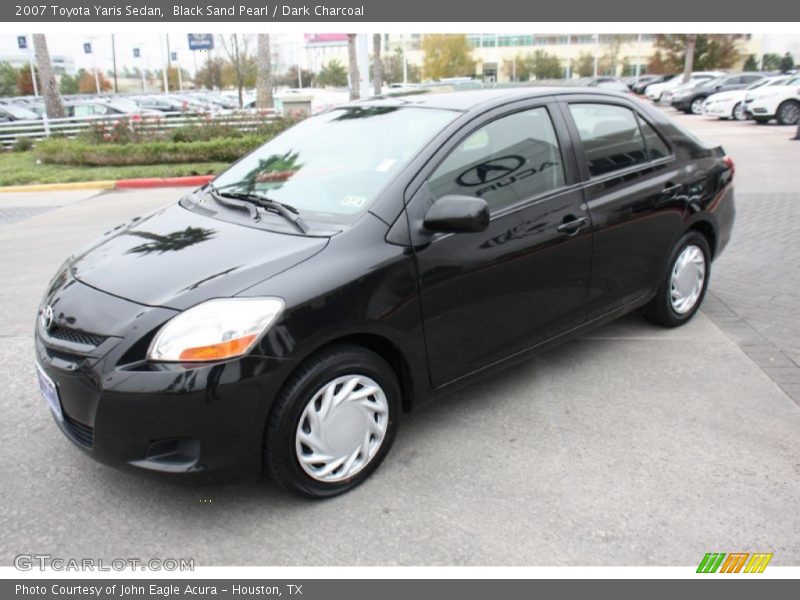 Black Sand Pearl / Dark Charcoal 2007 Toyota Yaris Sedan