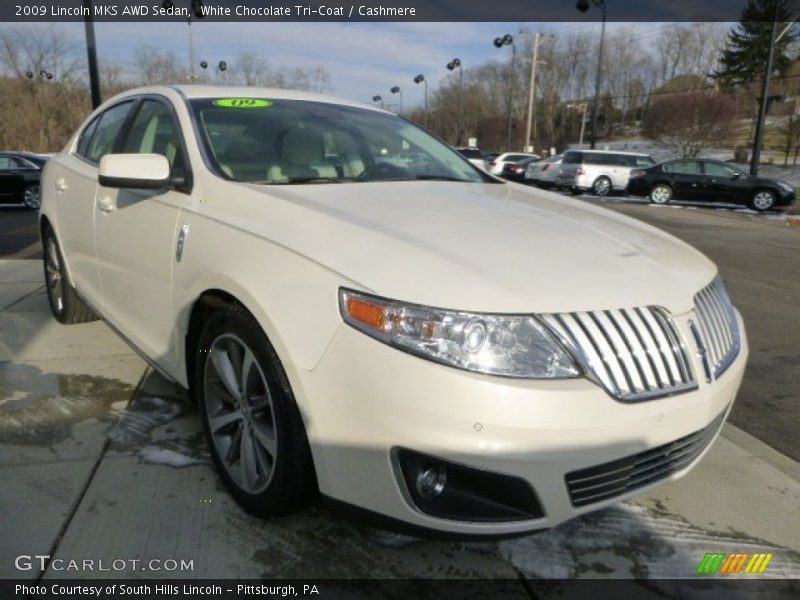 White Chocolate Tri-Coat / Cashmere 2009 Lincoln MKS AWD Sedan