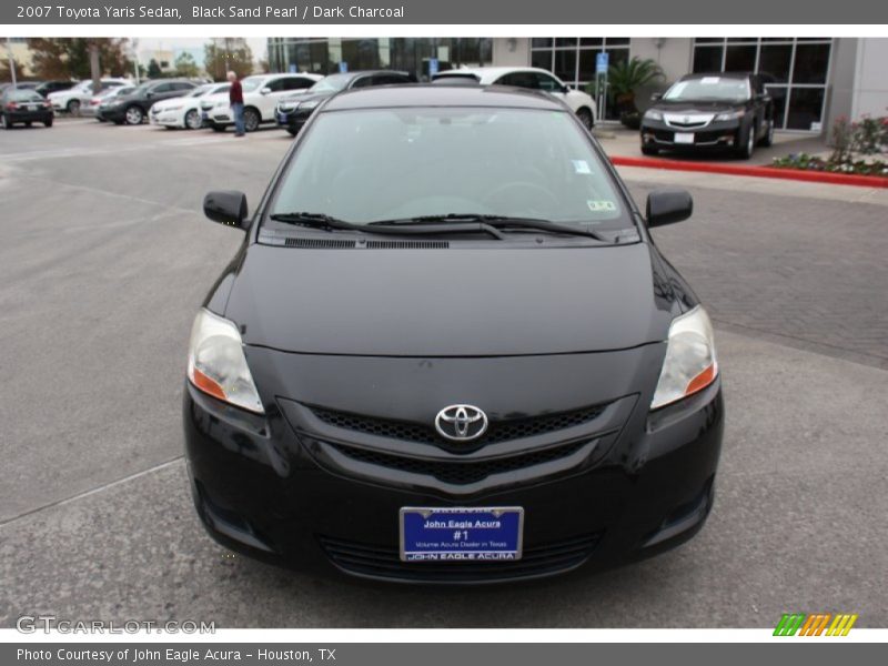 Black Sand Pearl / Dark Charcoal 2007 Toyota Yaris Sedan