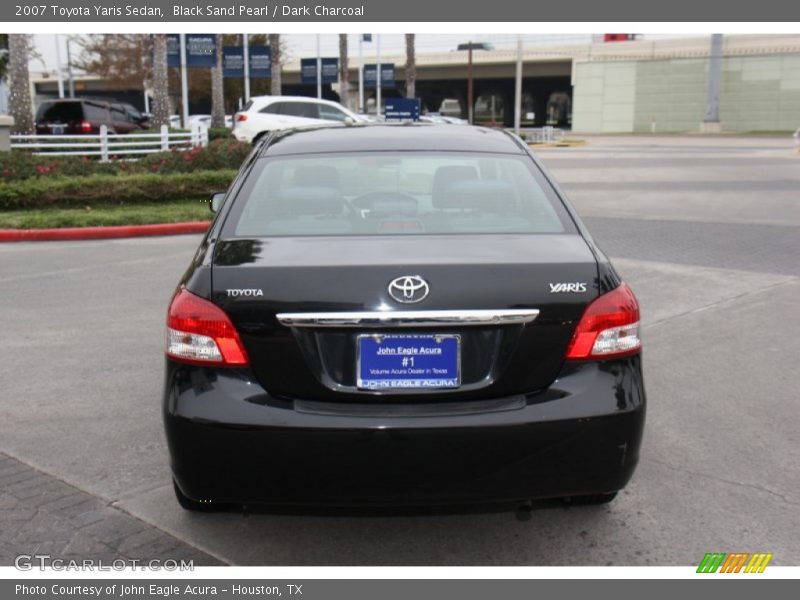 Black Sand Pearl / Dark Charcoal 2007 Toyota Yaris Sedan