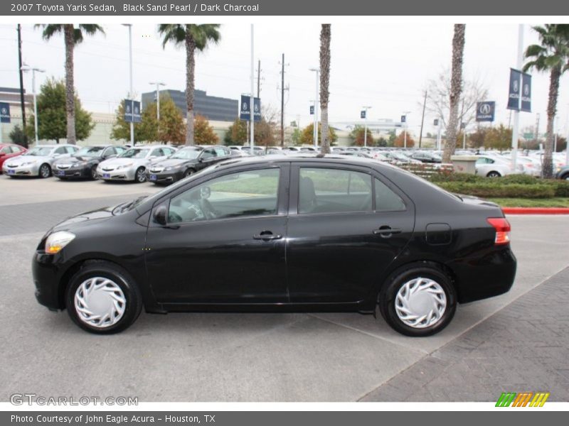 Black Sand Pearl / Dark Charcoal 2007 Toyota Yaris Sedan