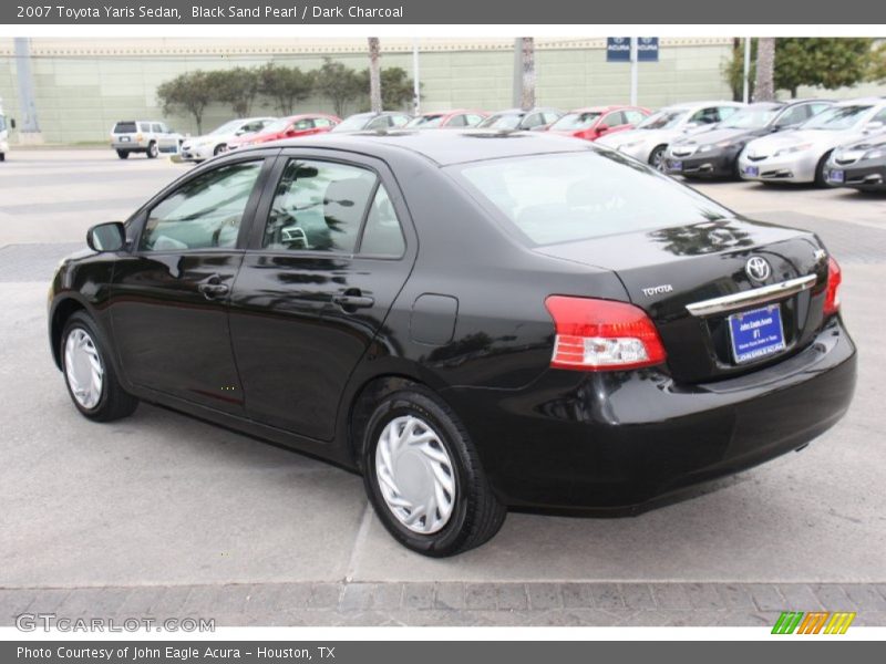 Black Sand Pearl / Dark Charcoal 2007 Toyota Yaris Sedan