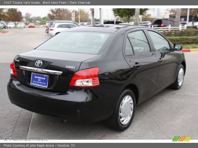 Black Sand Pearl / Dark Charcoal 2007 Toyota Yaris Sedan