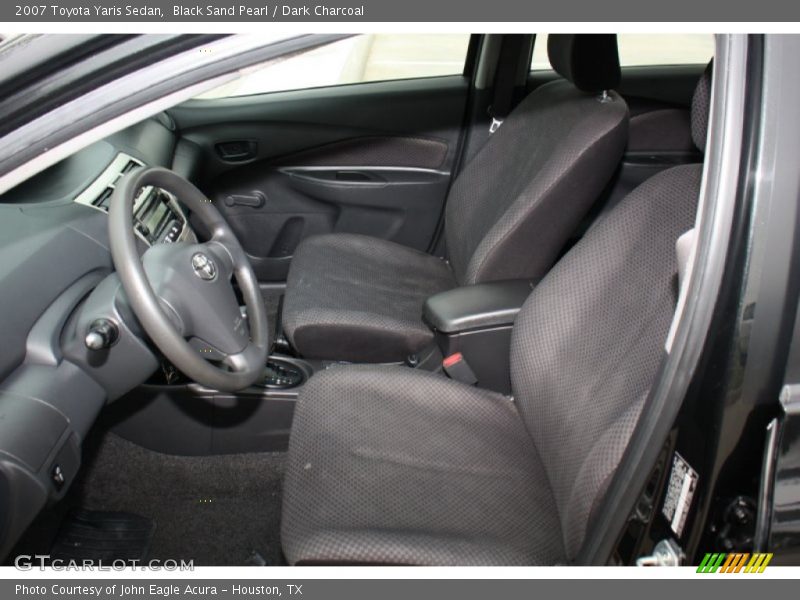 Black Sand Pearl / Dark Charcoal 2007 Toyota Yaris Sedan