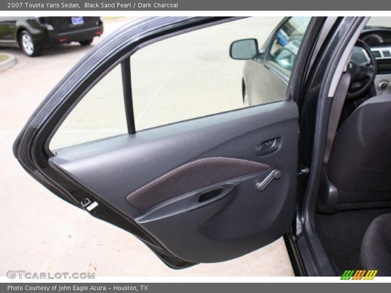 Black Sand Pearl / Dark Charcoal 2007 Toyota Yaris Sedan