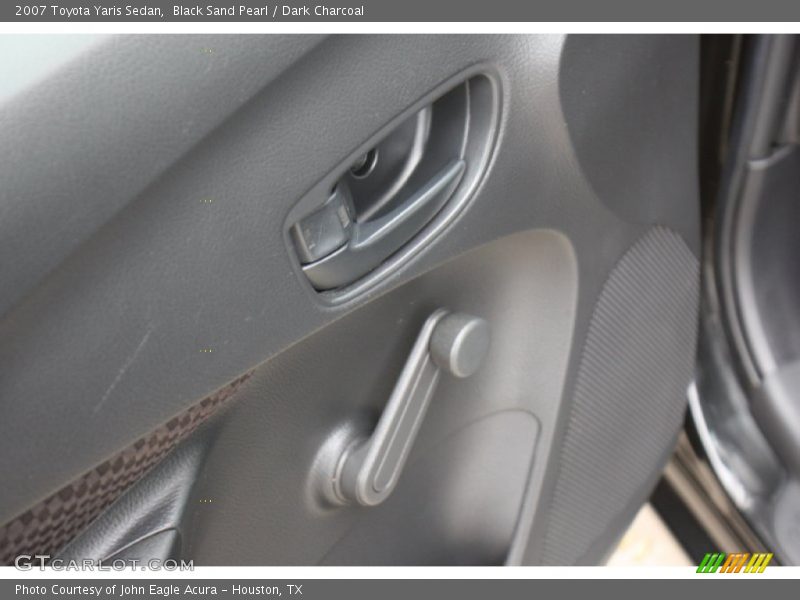 Black Sand Pearl / Dark Charcoal 2007 Toyota Yaris Sedan