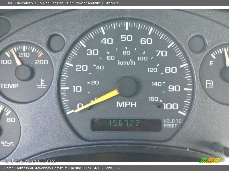 Light Pewter Metallic / Graphite 2000 Chevrolet S10 LS Regular Cab