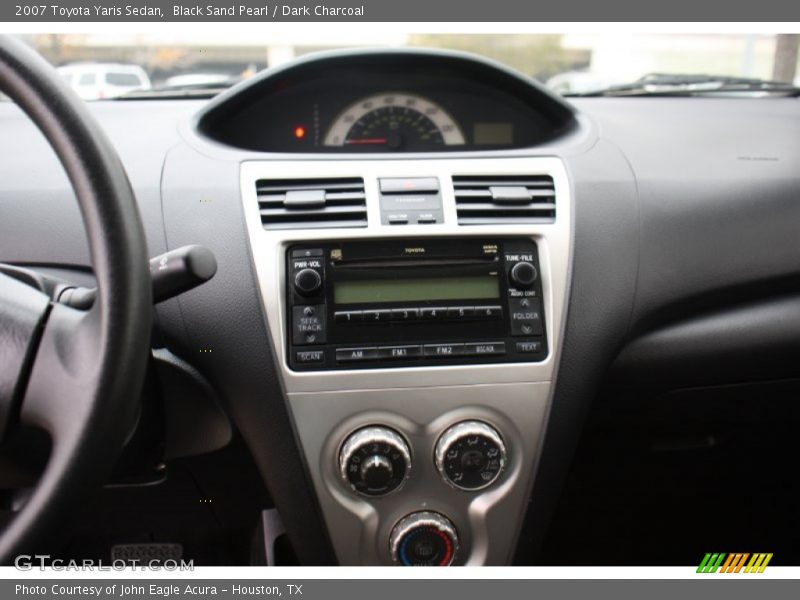 Black Sand Pearl / Dark Charcoal 2007 Toyota Yaris Sedan