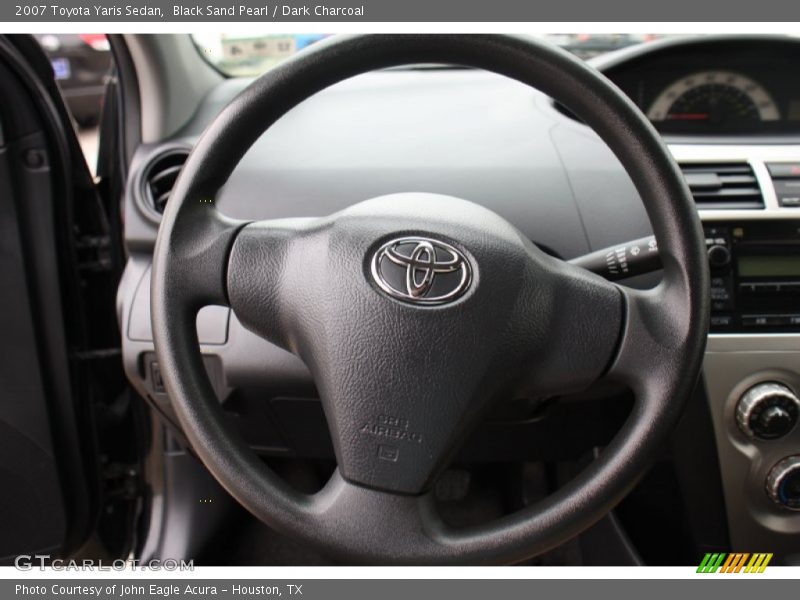 Black Sand Pearl / Dark Charcoal 2007 Toyota Yaris Sedan