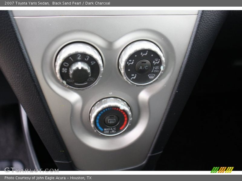 Black Sand Pearl / Dark Charcoal 2007 Toyota Yaris Sedan