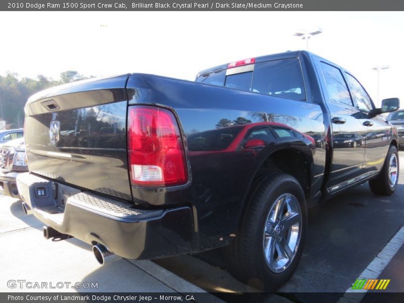 Brilliant Black Crystal Pearl / Dark Slate/Medium Graystone 2010 Dodge Ram 1500 Sport Crew Cab