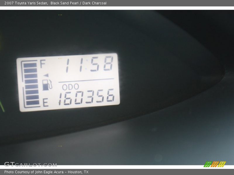 Black Sand Pearl / Dark Charcoal 2007 Toyota Yaris Sedan