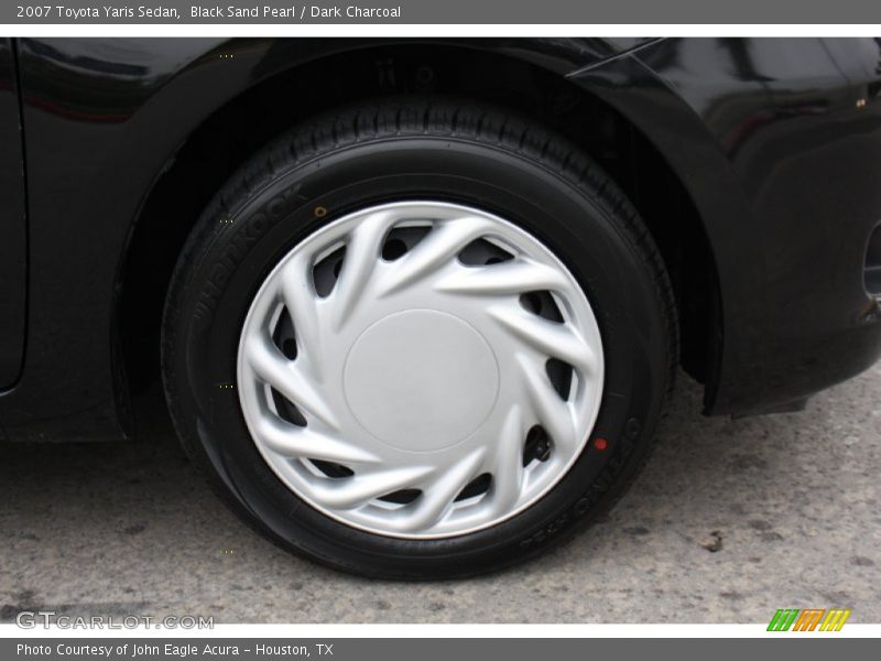 Black Sand Pearl / Dark Charcoal 2007 Toyota Yaris Sedan