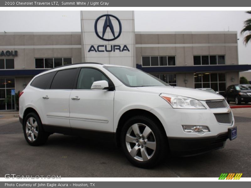 Summit White / Light Gray 2010 Chevrolet Traverse LTZ