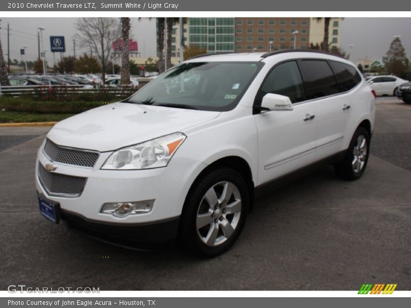 Summit White / Light Gray 2010 Chevrolet Traverse LTZ