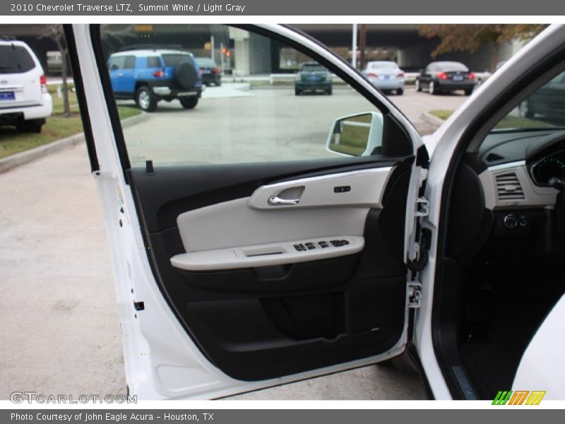 Summit White / Light Gray 2010 Chevrolet Traverse LTZ