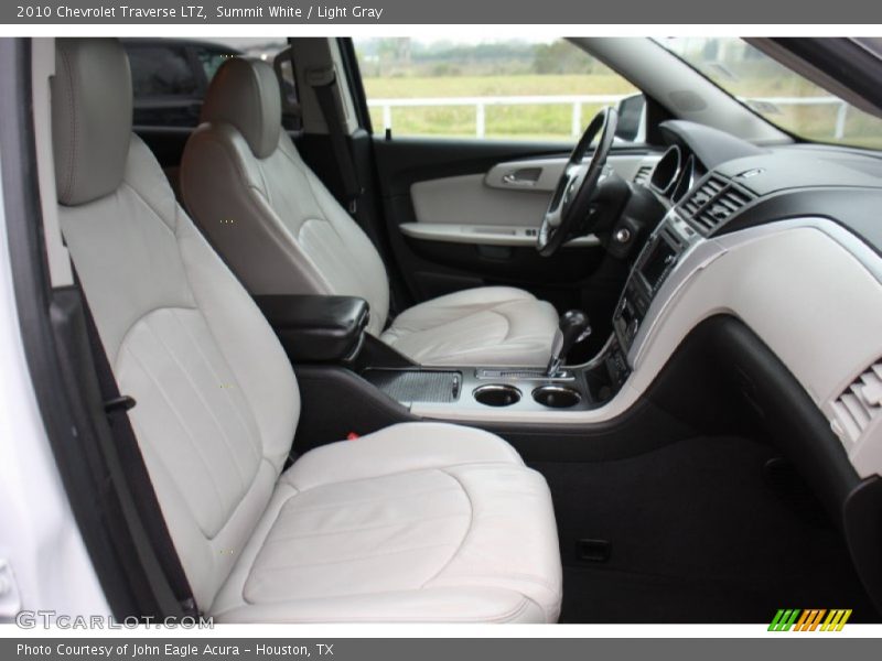 Summit White / Light Gray 2010 Chevrolet Traverse LTZ