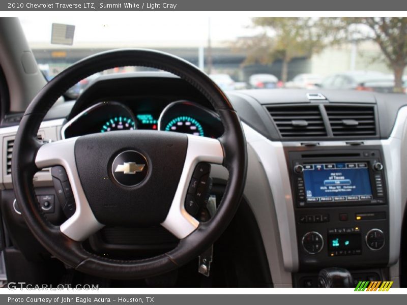 Summit White / Light Gray 2010 Chevrolet Traverse LTZ