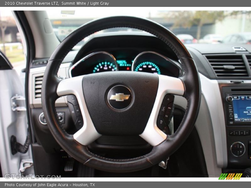 Summit White / Light Gray 2010 Chevrolet Traverse LTZ