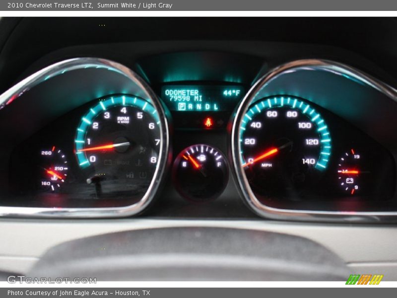 Summit White / Light Gray 2010 Chevrolet Traverse LTZ