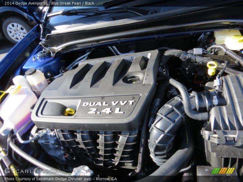 Blue Streak Pearl / Black 2014 Dodge Avenger SE