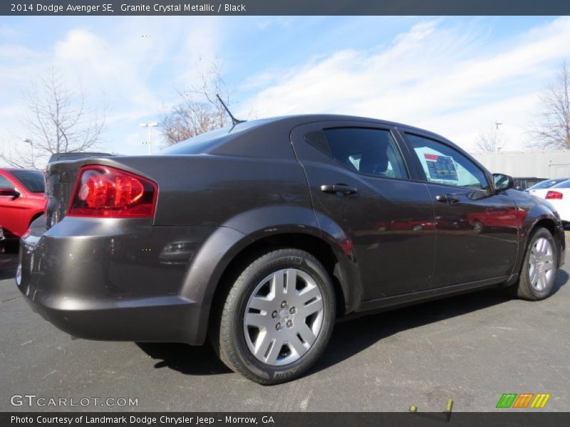 Granite Crystal Metallic / Black 2014 Dodge Avenger SE