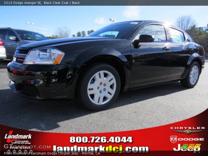 Black Clear Coat / Black 2014 Dodge Avenger SE