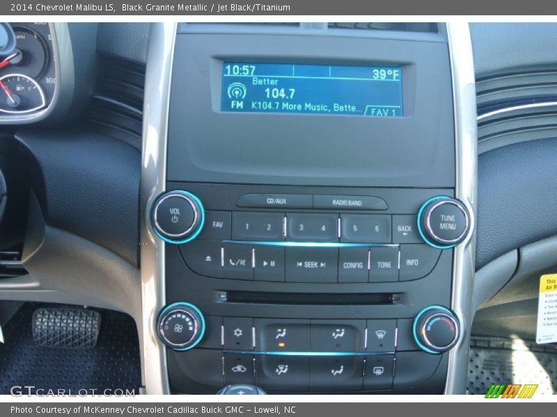 Black Granite Metallic / Jet Black/Titanium 2014 Chevrolet Malibu LS