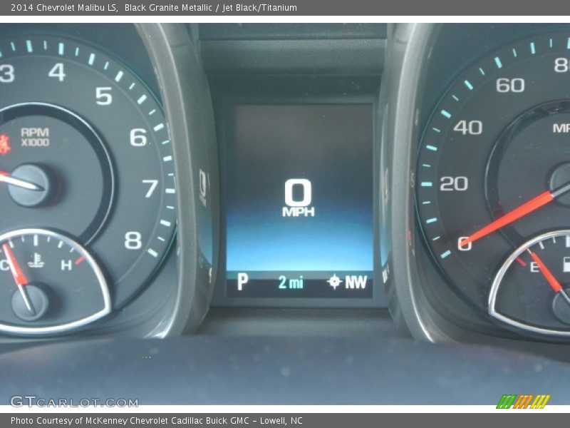 Black Granite Metallic / Jet Black/Titanium 2014 Chevrolet Malibu LS