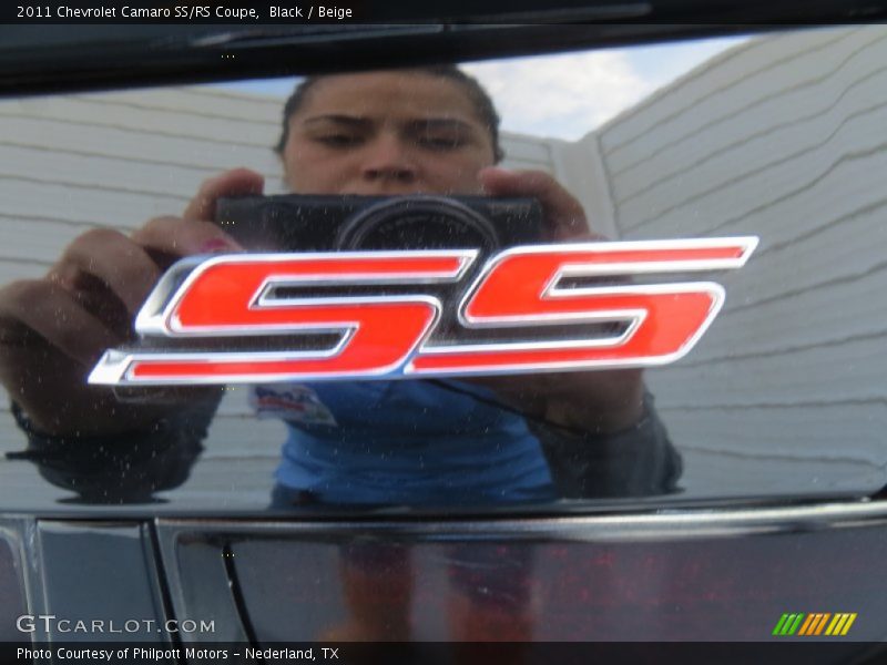 Black / Beige 2011 Chevrolet Camaro SS/RS Coupe