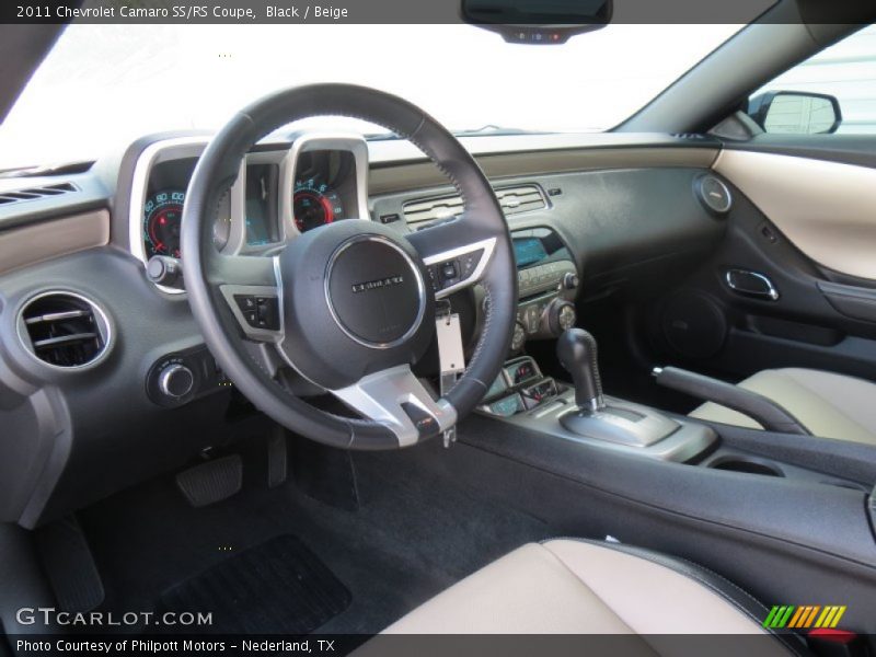 Black / Beige 2011 Chevrolet Camaro SS/RS Coupe