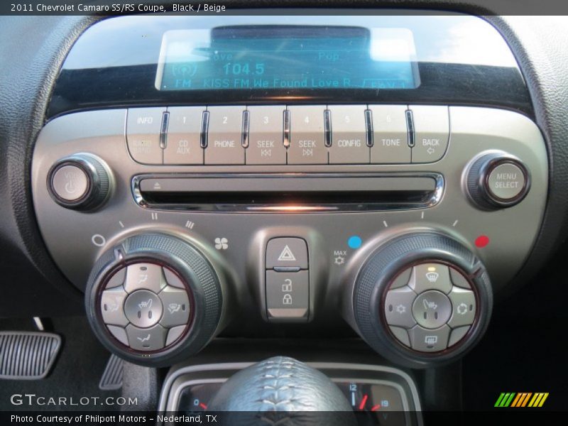 Black / Beige 2011 Chevrolet Camaro SS/RS Coupe