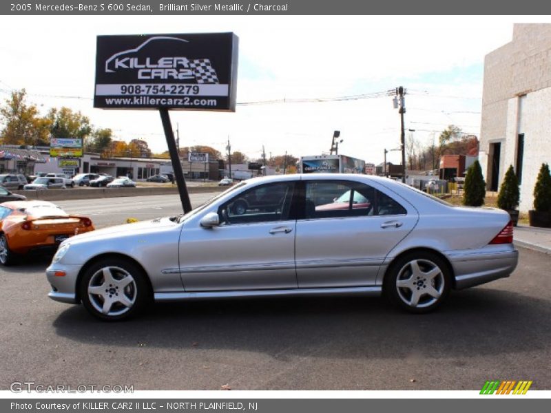 Brilliant Silver Metallic / Charcoal 2005 Mercedes-Benz S 600 Sedan