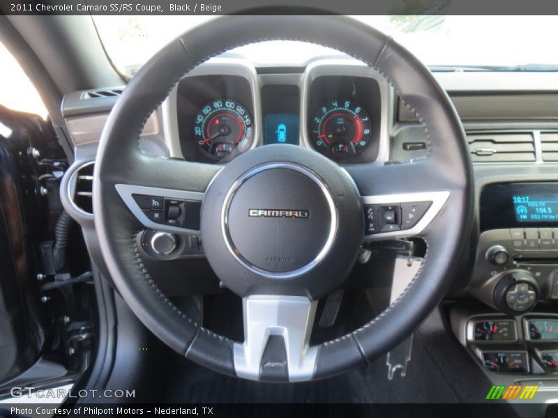 Black / Beige 2011 Chevrolet Camaro SS/RS Coupe