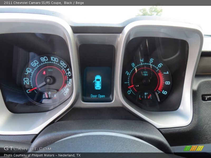 Black / Beige 2011 Chevrolet Camaro SS/RS Coupe