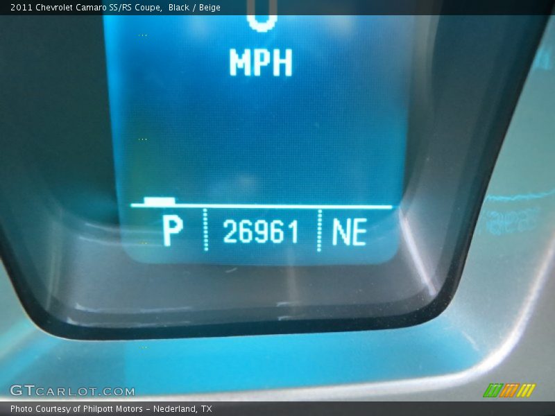Black / Beige 2011 Chevrolet Camaro SS/RS Coupe