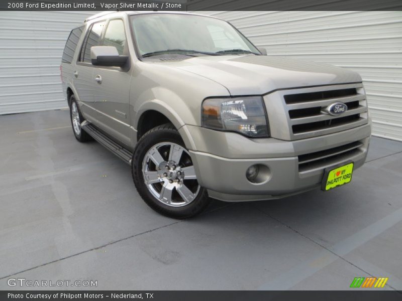 Vapor Silver Metallic / Stone 2008 Ford Expedition Limited