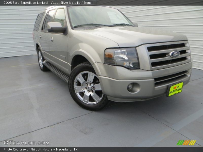 Vapor Silver Metallic / Stone 2008 Ford Expedition Limited
