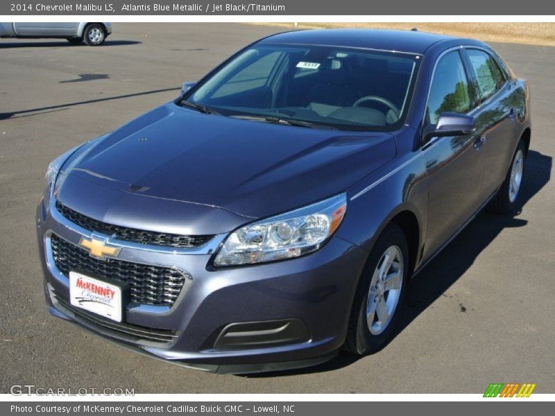 Atlantis Blue Metallic / Jet Black/Titanium 2014 Chevrolet Malibu LS