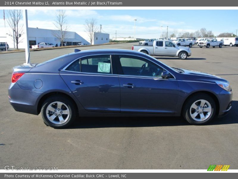 Atlantis Blue Metallic / Jet Black/Titanium 2014 Chevrolet Malibu LS