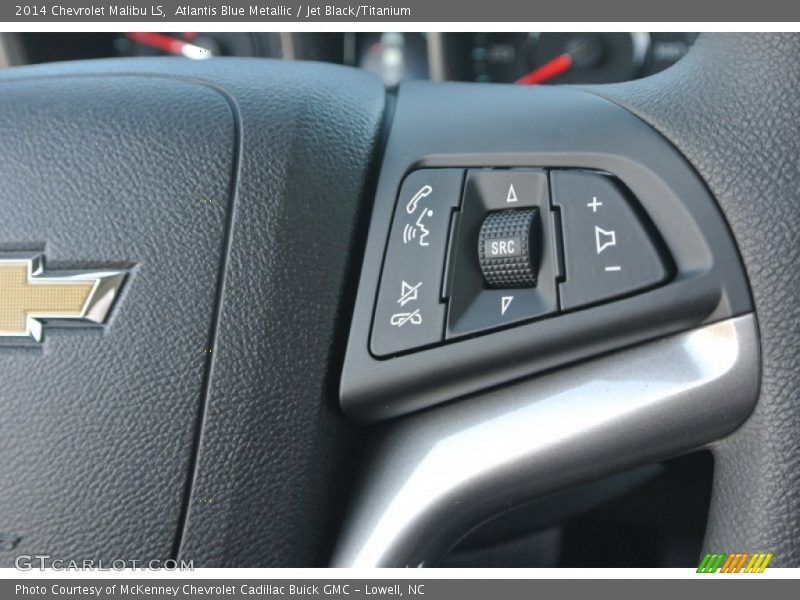 Atlantis Blue Metallic / Jet Black/Titanium 2014 Chevrolet Malibu LS
