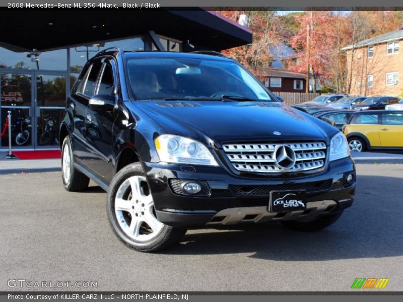 Black / Black 2008 Mercedes-Benz ML 350 4Matic